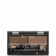 Kit de cejas Brow This Way de Rimmel - Marrón Medio