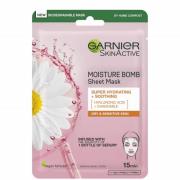 Garnier Moisture Bomb Camomile Hydrating Face Sheet Mask for Dry and S...