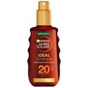 Garnier Ambre Solaire Ideal Bronze Protective Oil SPF20  Sun Cream Spr...