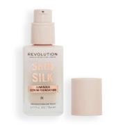 Makeup Revolution Silk Serum Foundation 23ml (Various Shades) - F1