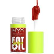 NYX Professional Makeup Fat Oil Lip Drip 12H Hydration Non-Sticky Fini...