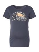 Supermom Camiseta 'Sunny Beaches'  blanco / navy / naranja pastel