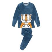 Pijama de terciopelo con motivo de tigre