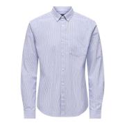 Camisa Oxford de algodón, cuello con botones, Neil