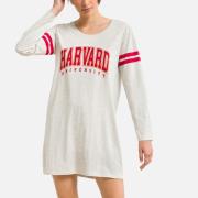 Camisón de manga larga de algodón Harvard