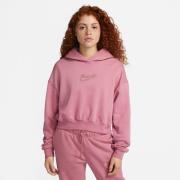 Sudadera corta Fleece con capucha