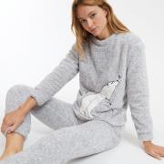 Pijama sherpa oso polar bordado