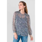 Blusa vaporosa estampada