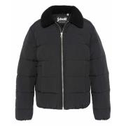 Chaqueta acolchada cuello aviador sherpa