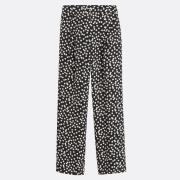 Pantalones anchos de talle alto con estampado de lunares